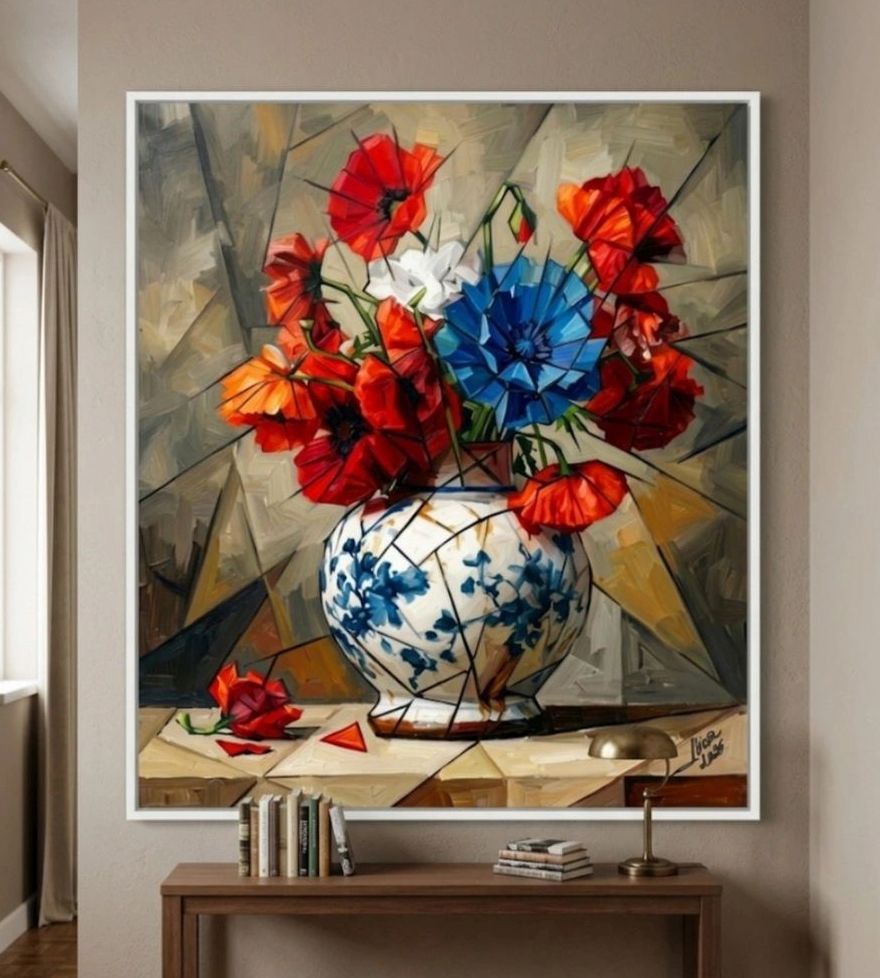 ArteDiAlina.com painting: Blue Flower